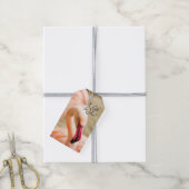 Ein schöner rosa Flamingo Geschenkanhänger (Mit Garn)