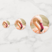 Ein schöner rosa Flamingo Konfetti (Rückseiten)