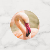 Ein schöner rosa Flamingo Konfetti (Klein Vorderseite)