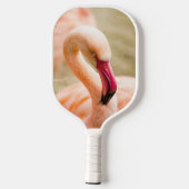 Ein schöner rosa Flamingo Pickleball Schläger (Rückseite)