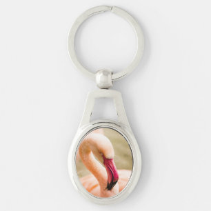 Ein schöner rosa Flamingo Schlüsselanhänger