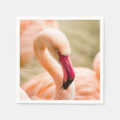 Ein schöner rosa Flamingo Serviette (Vorderseite)