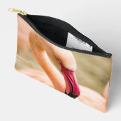 Ein schöner rosa Flamingo Zubehörtasche (Offen)