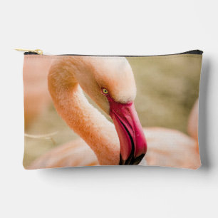 Ein schöner rosa Flamingo Zubehörtasche