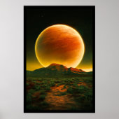 Ein schöner roter Planet Poster (Vorne)