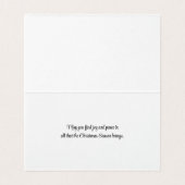 Ein schöner schwarzer Bär im Schnee. (Innenseite Aufgefaltet)