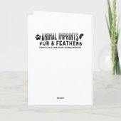 Ein schöner Skunk-Abend, Personalisiert zum Geburt Karte (Rückseite)