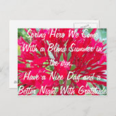 Ein schöner Sommer in der Sun Post Card Postkarte (Vorne/Hinten)