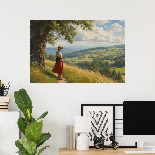 Ein schöner Sommertag Poster (Heimbüro)