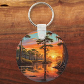 Ein schöner Sonnenuntergang auf der Bucht Schlüsselanhänger (Vorderseite)