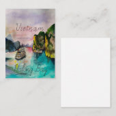 Ein schöner Sonnenuntergang in Halong Bay, Vietnam Mitteilungskarte (Vorne/Hinten)