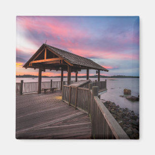 Ein schöner Sonnenuntergang Magnet