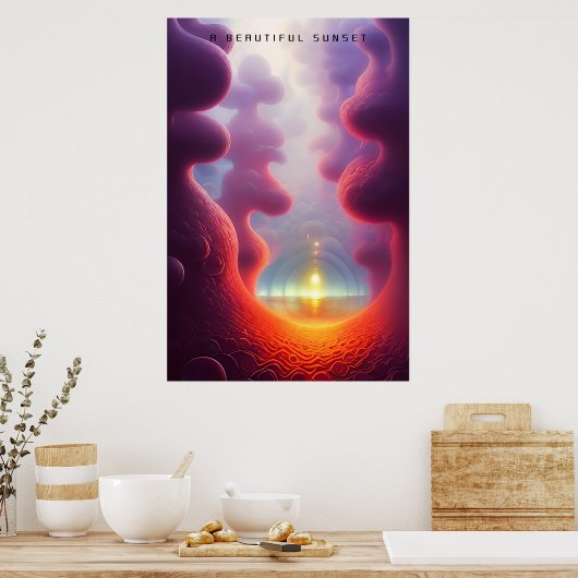 Ein schöner Sonnenuntergang Poster (Küche)