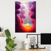 Ein schöner Sonnenuntergang Poster (Heimbüro)