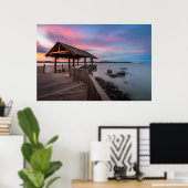 Ein schöner Sonnenuntergang Poster (Heimbüro)