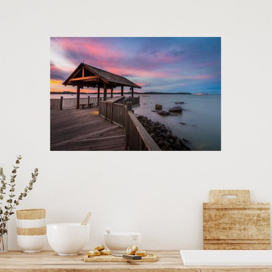 Ein schöner Sonnenuntergang Poster (Küche)