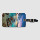 Ein schöner Sonnenuntergang über Anmut-Bucht| Gepäckanhänger (Vorderseite (Horizontal))