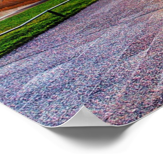 Ein schöner Sonnenuntergang über Paris, Frankreich Poster (Ecke)