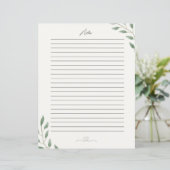 Ein schöner Stationär, Notizen (Stehend Vorderseite)