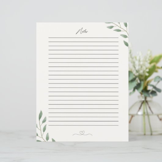 Ein schöner Stationär, Notizen (Stehend Vorderseite)