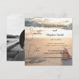 Ein schöner Strand auf den Seychellen, Ihr Bild ge Save The Date