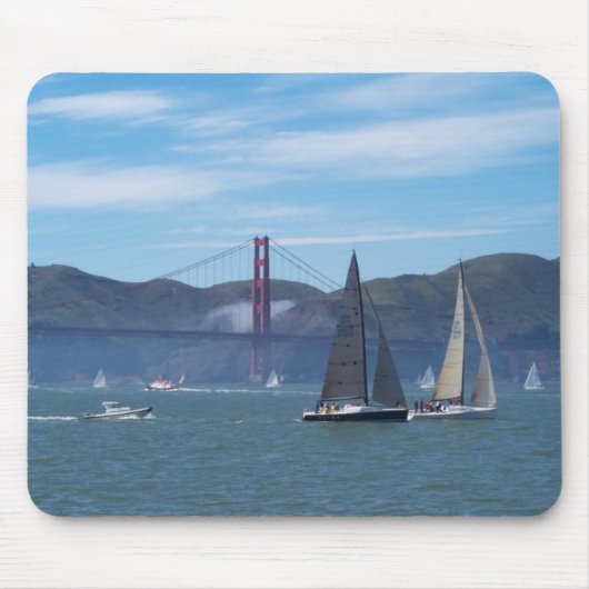 Ein schöner Tag auf San Francisco Bay Mousepad (Vorne)