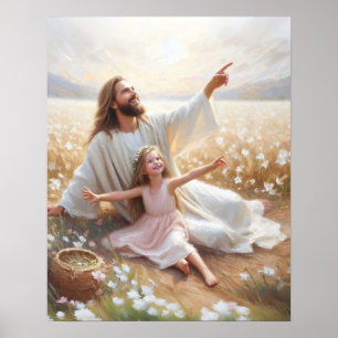 Ein schöner Tag, Christliche Mauerkunst, Jesus Poster