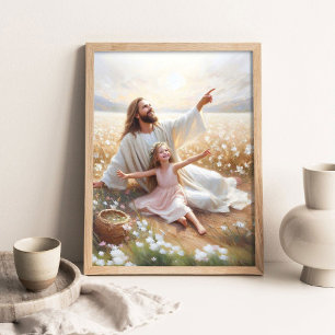 Ein schöner Tag, Christliche Wandkunst, Jesus mit Poster