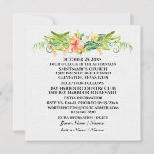 Ein schöner Tag für eine Hochzeit Einladung (Rückseite)