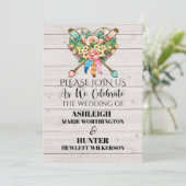 Ein schöner Tag für eine Hochzeit - Einladung - zu (Stehend Vorderseite)