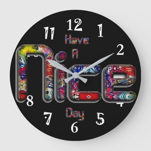 Ein schöner Tag  Große Wanduhr (Vorderseite)