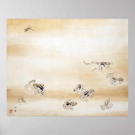 "Ein schöner Tag" japanische Tintenzeichnung Poster (Vorne)