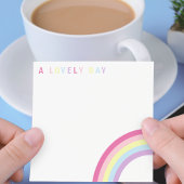 Ein schöner Tag Regenbogen Post-it Klebezettel