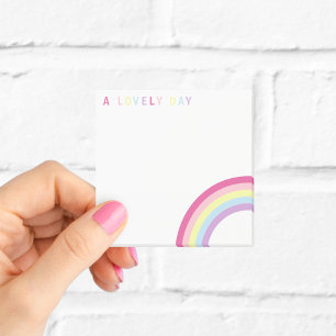 Ein schöner Tag Regenbogen Post-it Klebezettel