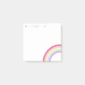 Ein schöner Tag Regenbogen Post-it Klebezettel (Vorderseite)