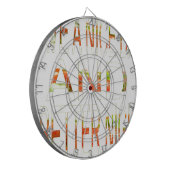 Ein schöner Tag und eine bessere Nachtkunst Dartscheibe (Vorderseite Links)