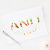 Ein schöner Tag und eine bessere Nachtkunst Ovaler Aufkleber (Umschlag)