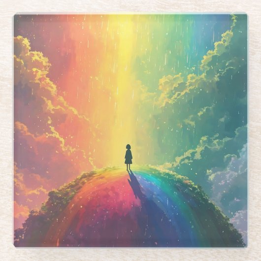 Ein schöner Traum Glasuntersetzer (Vorderseite)