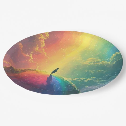 Ein schöner Traum Pappteller (Schrägansicht)