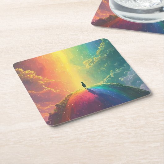 Ein schöner Traum Rechteckiger Pappuntersetzer (angewinkelt)