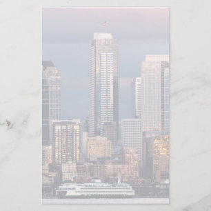 Ein schöner und dramatischer Sonnenuntergang aus d Briefpapier