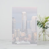 Ein schöner und dramatischer Sonnenuntergang aus d Briefpapier (Stehend Vorderseite)