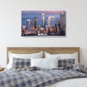 Ein schöner und dramatischer Sonnenuntergang aus W Leinwanddruck (Insitu (Schlafzimmer))