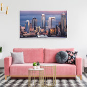 Ein schöner und dramatischer Sonnenuntergang aus W Leinwanddruck (Insitu (Wohnzimmer))