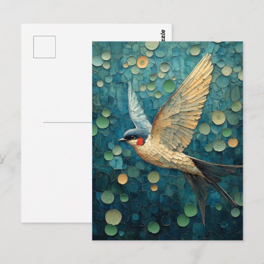 Ein schöner Vogel Postkarte (Vorne/Hinten)