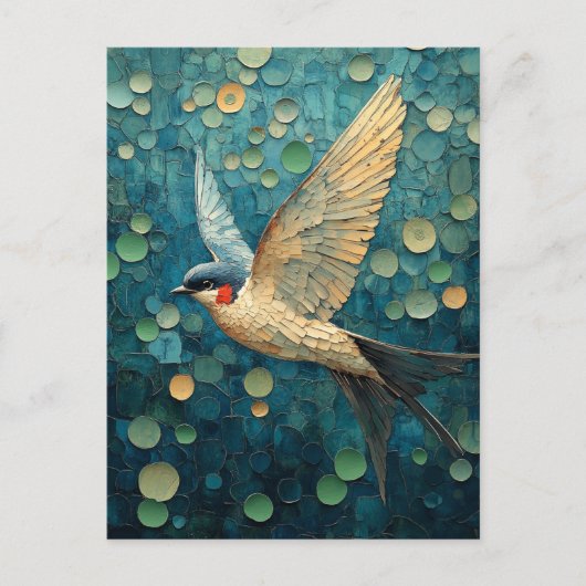 Ein schöner Vogel Postkarte (Vorderseite)