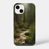 Ein schöner Waldstrom iPhone Hülle (Rückseite)