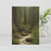 Ein schöner Waldstrom Karte (Stehend Vorderseite)