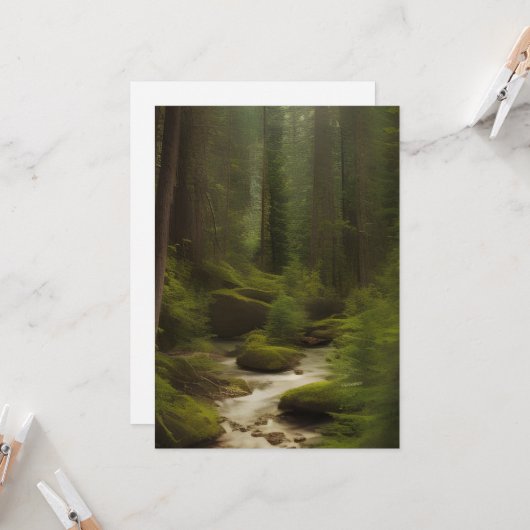 Ein schöner Waldstrom Karte (Vorderseite/Rückseite Beispiel)