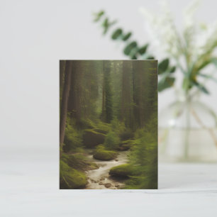 Ein schöner Waldstrom Postkarte